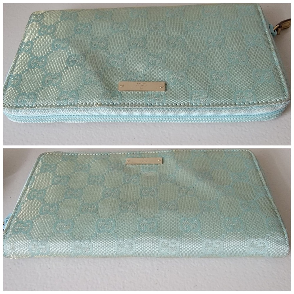 GUCCI GG Fabric Metal Bar Long Wallet - Picture 4 of 8